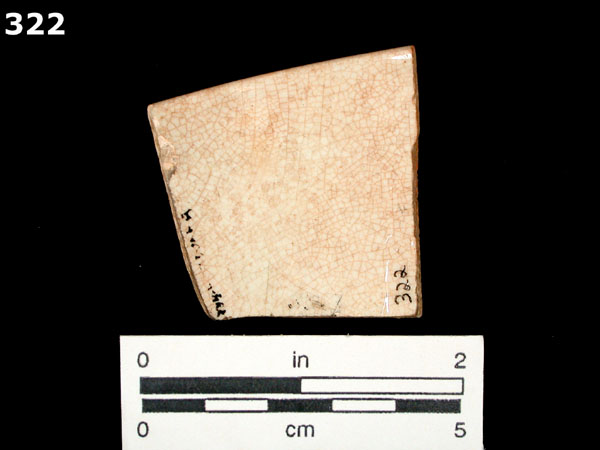 ANNULAR WARE, MOCHA specimen 322 rear view