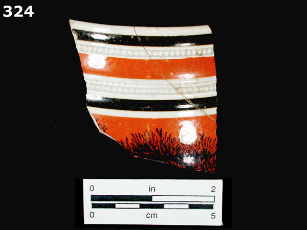 ANNULAR WARE, MOCHA specimen 324 front view