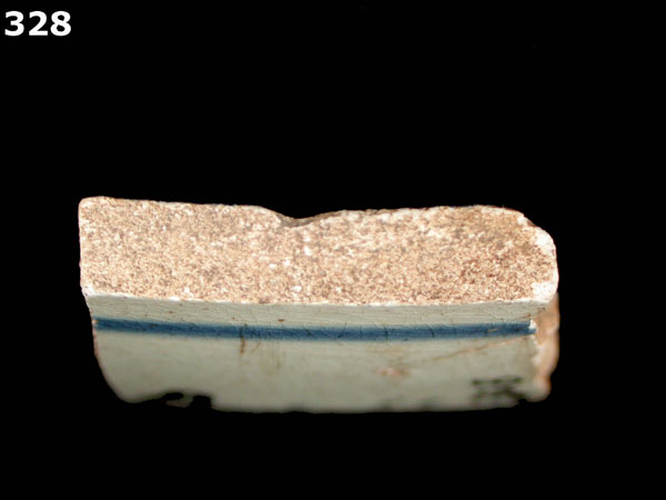 PEARLWARE, SPONGED OR SPATTERED specimen 328 side view