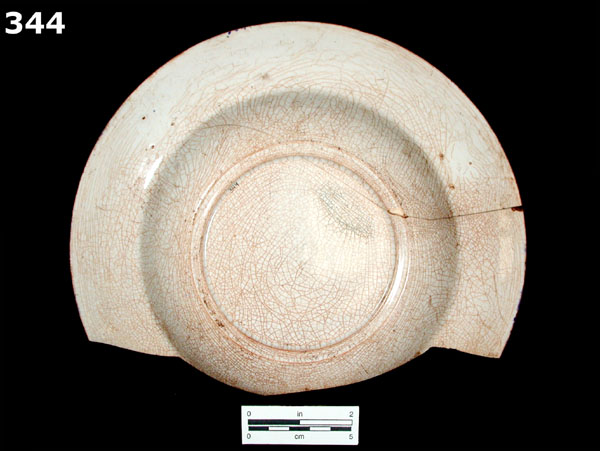 PEARLWARE, EDGED specimen 344 rear view