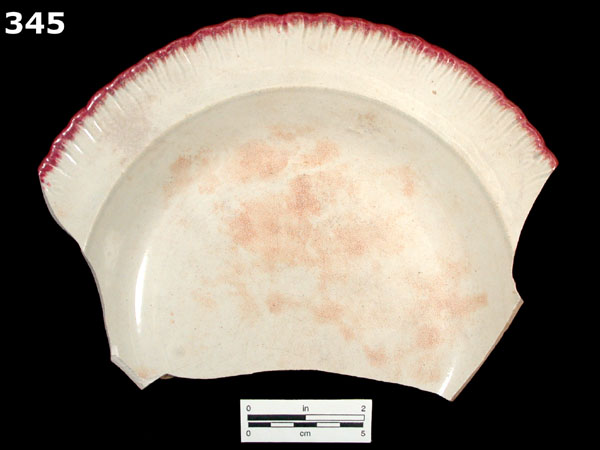 PEARLWARE, EDGED specimen 345 front view