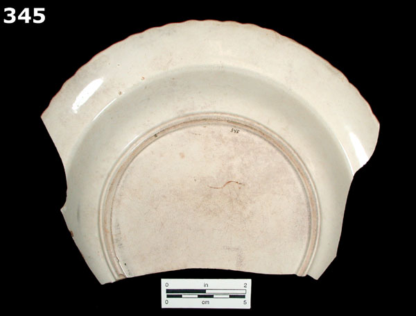 PEARLWARE, EDGED specimen 345 rear view