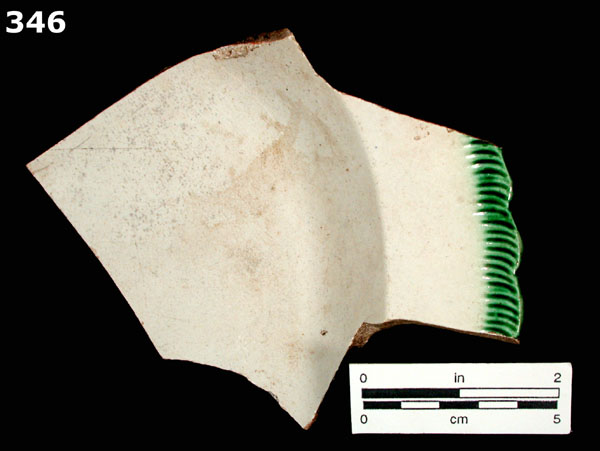 PEARLWARE, EDGED specimen 346 front view