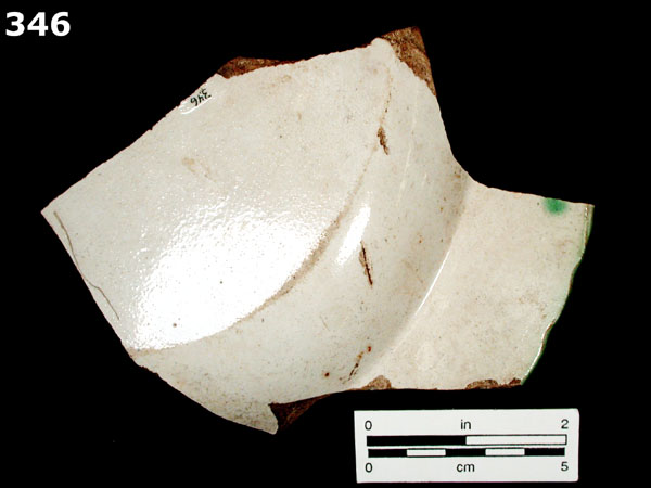 PEARLWARE, EDGED specimen 346 rear view