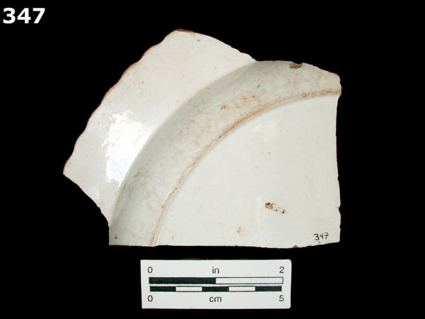 PEARLWARE, EDGED specimen 347 rear view