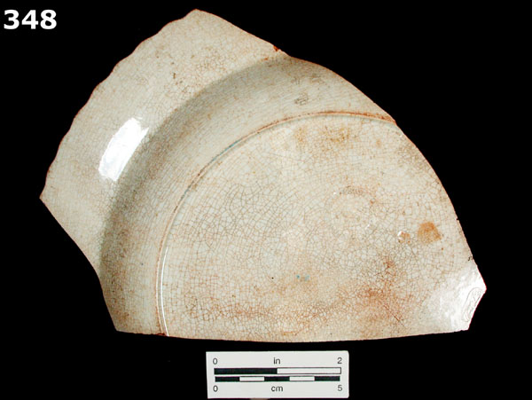 PEARLWARE, EDGED specimen 348 rear view