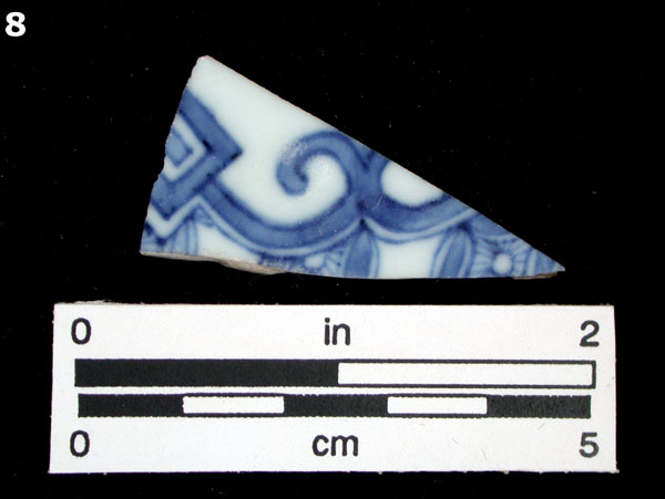 PORCELAIN, CH ING BLUE ON WHITE specimen 8 front view