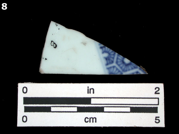 PORCELAIN, CH ING BLUE ON WHITE specimen 8 rear view