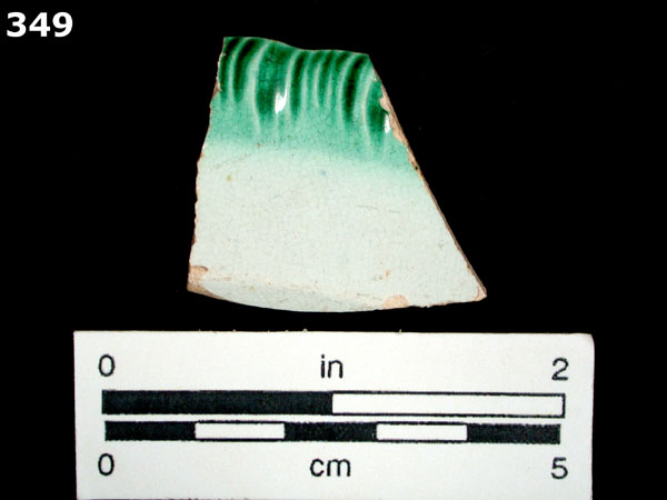 PEARLWARE, EDGED specimen 349 front view