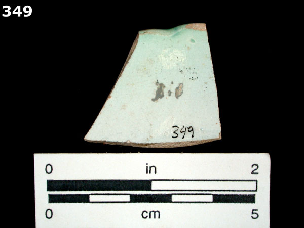 PEARLWARE, EDGED specimen 349 rear view