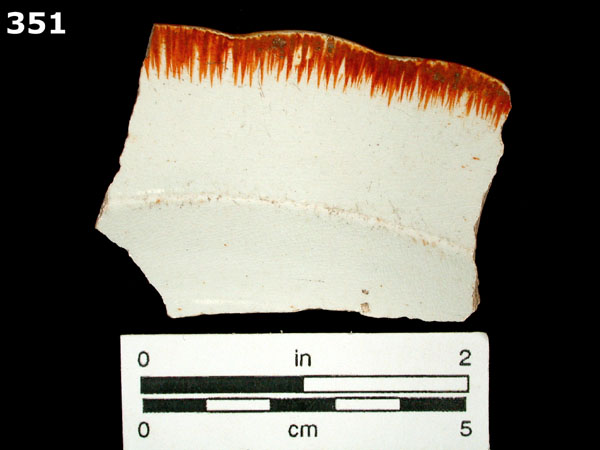 PEARLWARE, EDGED specimen 351 front view