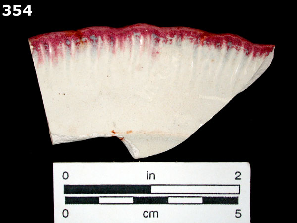 PEARLWARE, EDGED specimen 354 