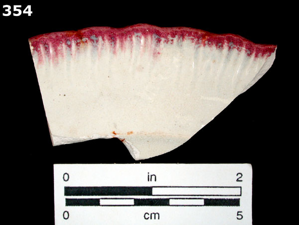 PEARLWARE, EDGED specimen 354 front view