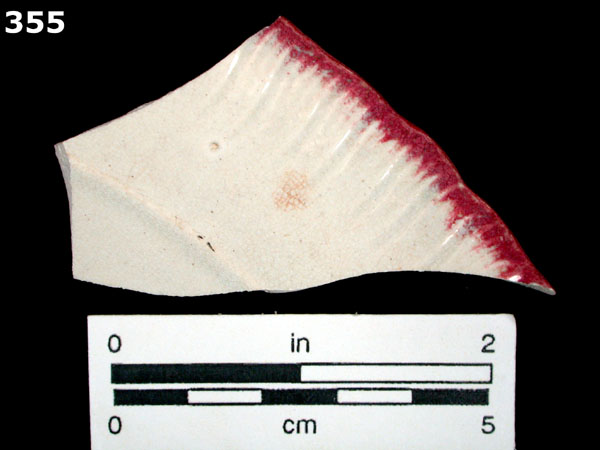 PEARLWARE, EDGED specimen 355 