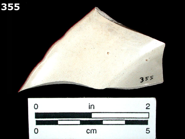 PEARLWARE, EDGED specimen 355 rear view