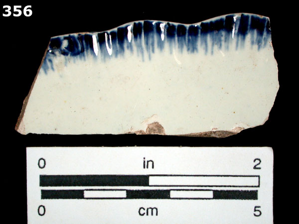 PEARLWARE, EDGED specimen 356 