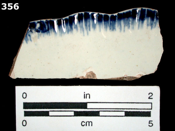 PEARLWARE, EDGED specimen 356 front view