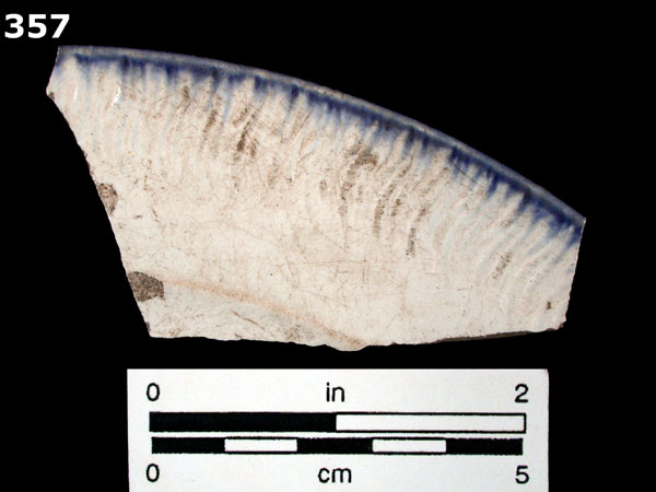 PEARLWARE, EDGED specimen 357 front view