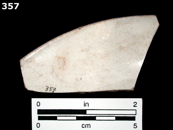 PEARLWARE, EDGED specimen 357 rear view