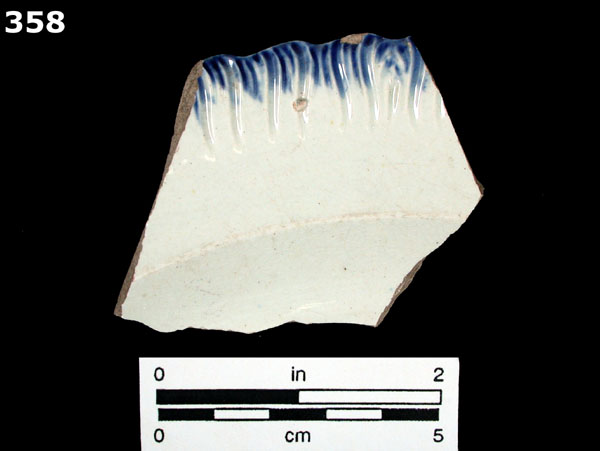 PEARLWARE, EDGED specimen 358 