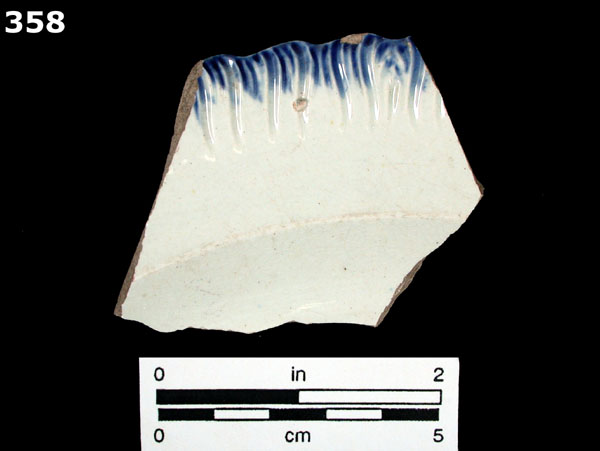 PEARLWARE, EDGED specimen 358 front view