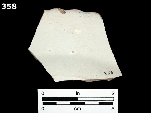 PEARLWARE, EDGED specimen 358 rear view