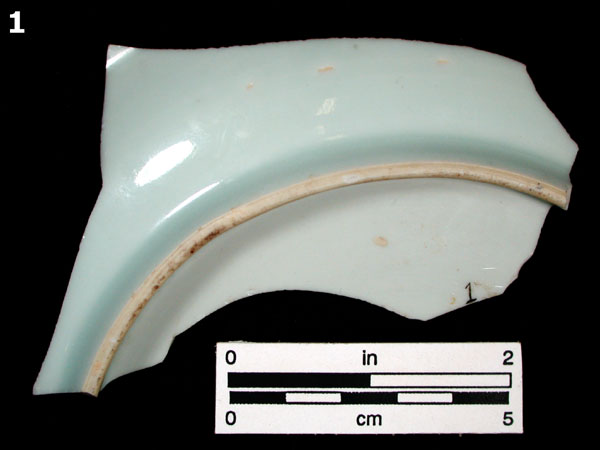 PORCELAIN, CH ING BLUE ON WHITE specimen 1 rear view