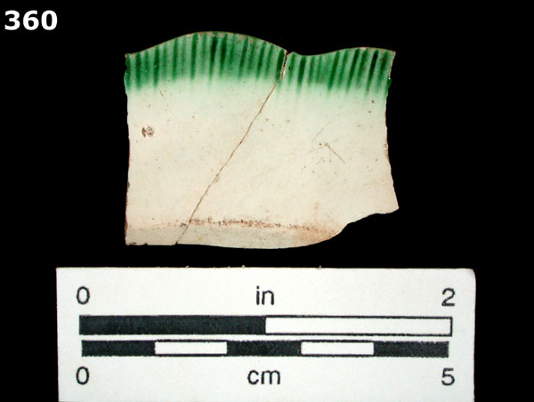 PEARLWARE, EDGED specimen 360 