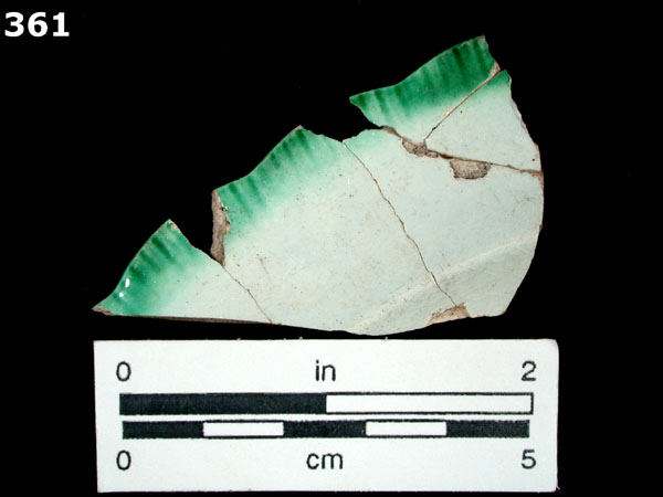 PEARLWARE, EDGED specimen 361 