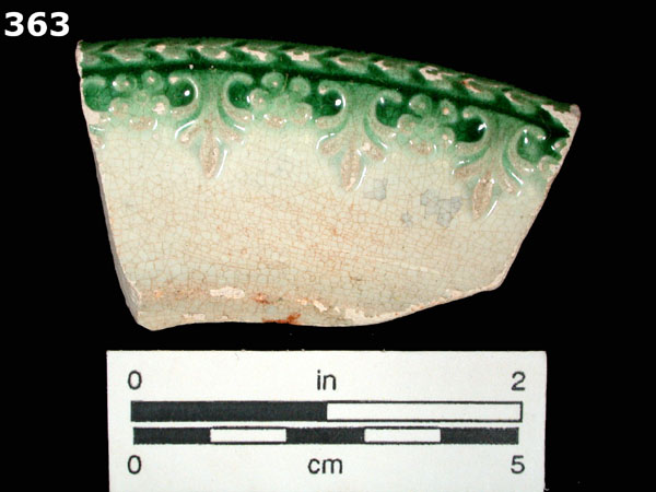 PEARLWARE, EDGED specimen 363 