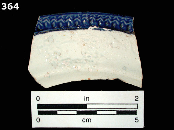 PEARLWARE, EDGED specimen 364 front view