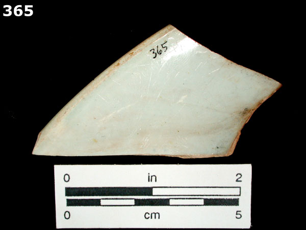 PEARLWARE, EDGED specimen 365 rear view