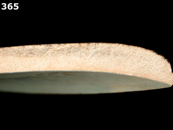 PEARLWARE, EDGED specimen 365 side view