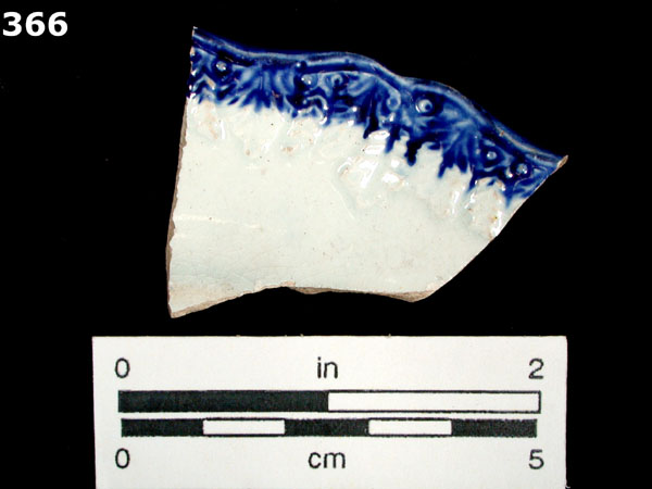 PEARLWARE, EDGED specimen 366 front view