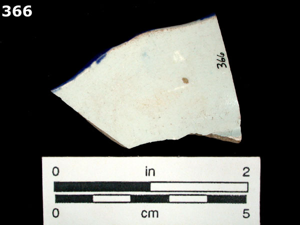 PEARLWARE, EDGED specimen 366 rear view