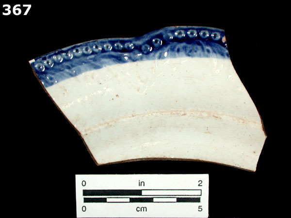 PEARLWARE, EDGED specimen 367 front view