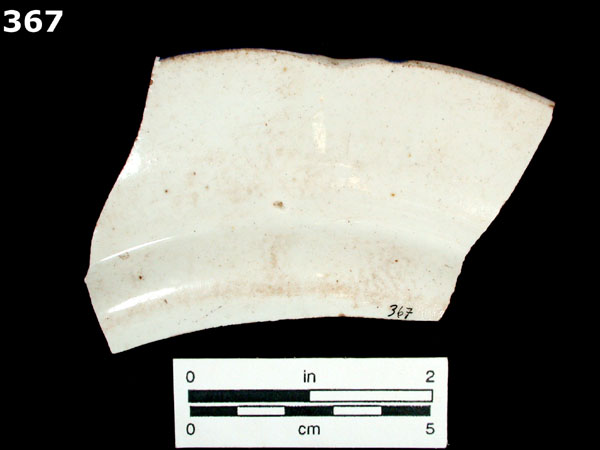 PEARLWARE, EDGED specimen 367 rear view