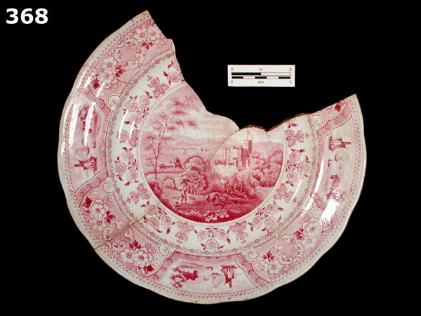 PEARLWARE, TRANSFER PRINTED specimen 368 front view