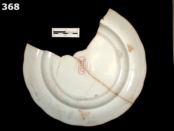 PEARLWARE, TRANSFER PRINTED specimen 368 rear view