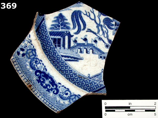 PEARLWARE, TRANSFER PRINTED specimen 369 