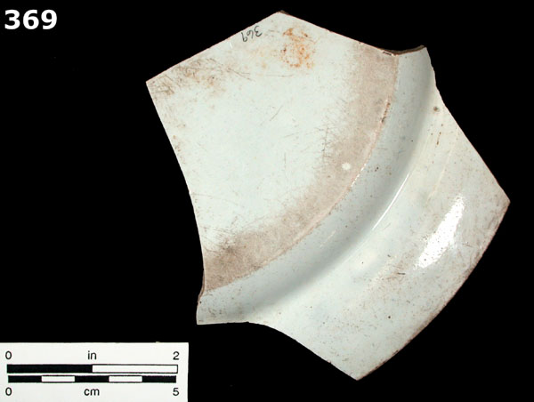 PEARLWARE, TRANSFER PRINTED specimen 369 rear view