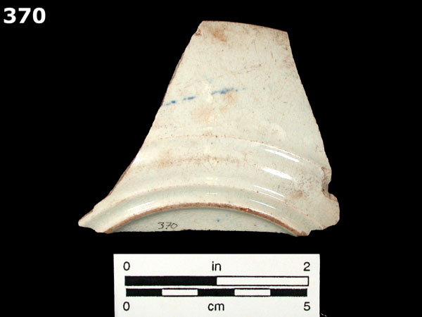 PEARLWARE, TRANSFER PRINTED specimen 370 rear view