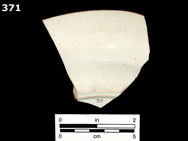 PEARLWARE, TRANSFER PRINTED specimen 371 rear view