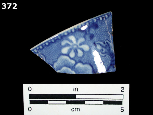 PEARLWARE, TRANSFER PRINTED specimen 372 rear view