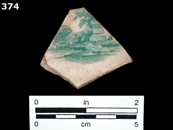 PEARLWARE, TRANSFER PRINTED specimen 374 