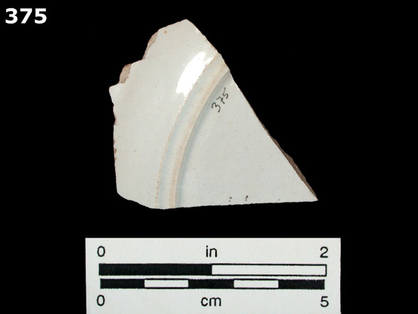 PEARLWARE, TRANSFER PRINTED specimen 375 rear view
