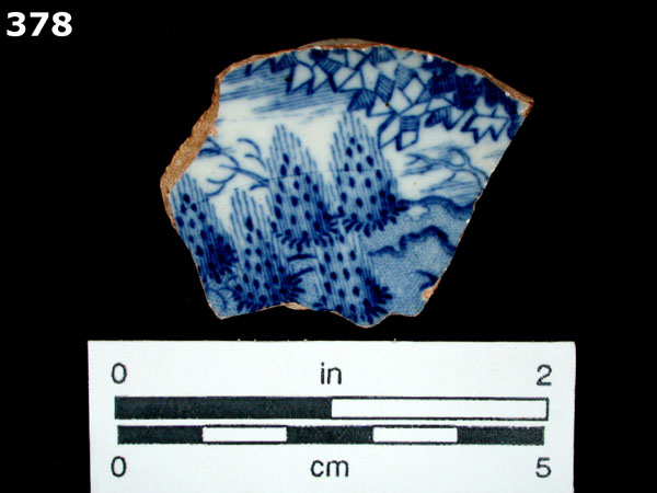 PEARLWARE, TRANSFER PRINTED specimen 378 