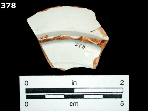 PEARLWARE, TRANSFER PRINTED specimen 378 rear view