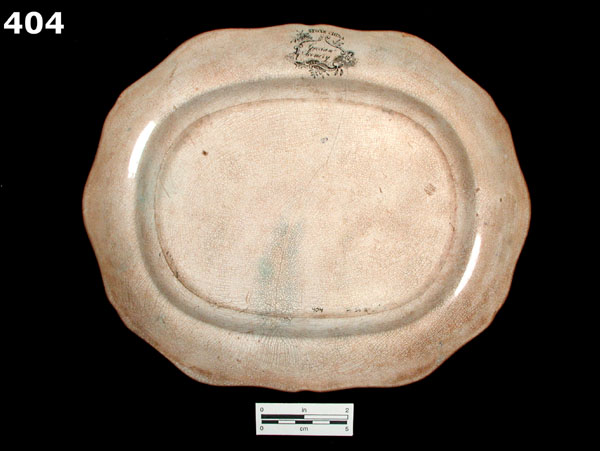 WHITEWARE, TRANSFER PRINTED specimen 404 rear view