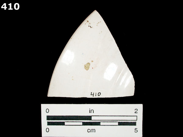 WHITEWARE, TRANSFER PRINTED specimen 410 rear view